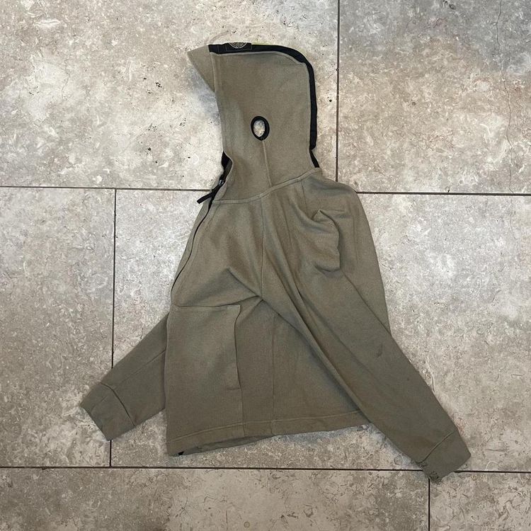 Vintage 2000s Stone Island Brown Zip Up Hoodie