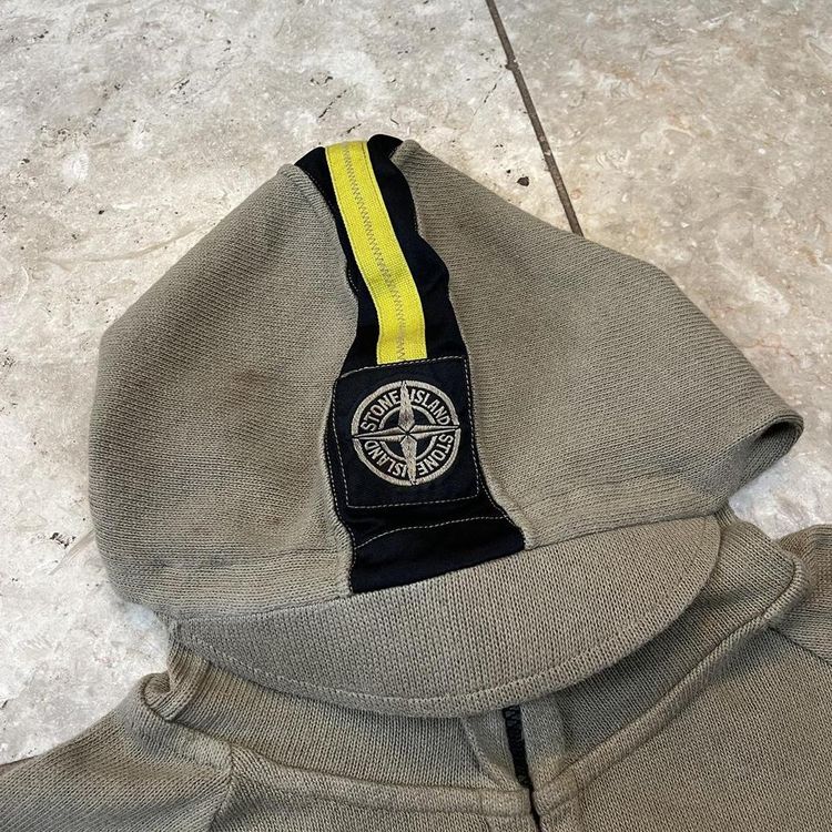 Vintage 2000s Stone Island Brown Zip Up Hoodie image 3