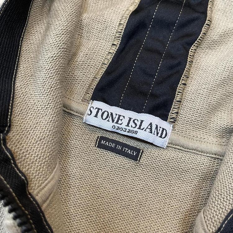 Vintage 2000s Stone Island Brown Zip Up Hoodie image 4