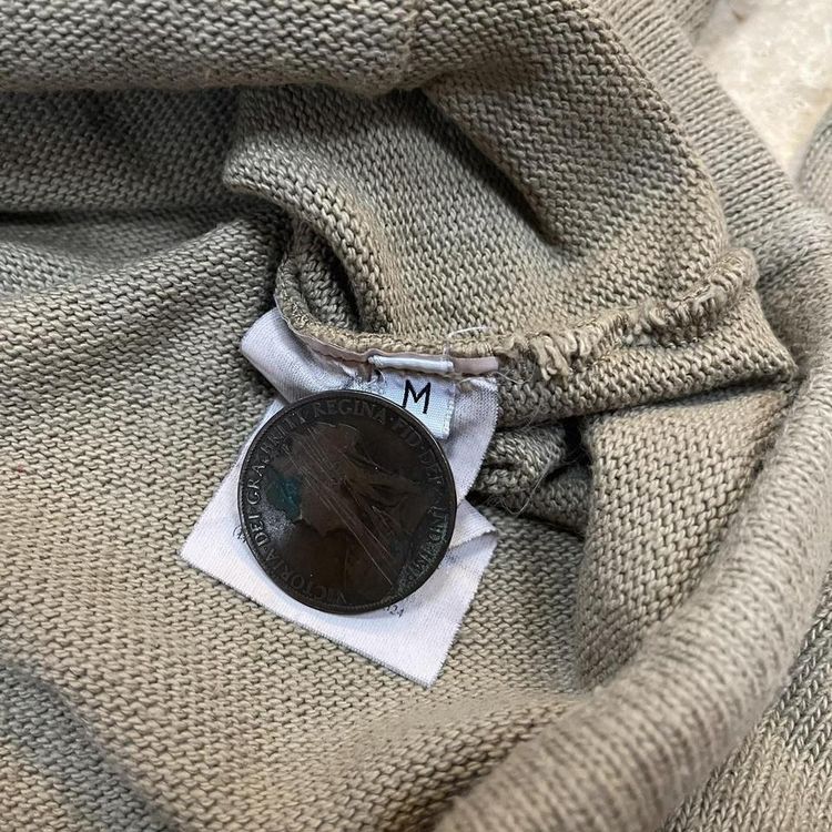 Vintage 2000s Stone Island Brown Zip Up Hoodie image 8