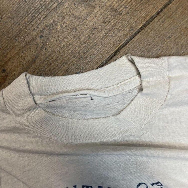 Vintage T-Shirt 90s Charity Run Graphic Single Stitch Tee, White, Mens Large image 6