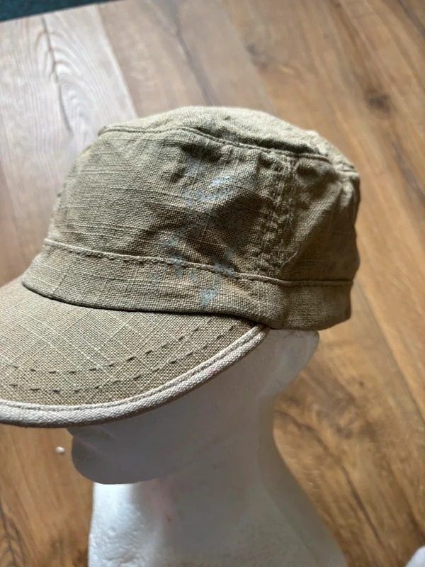 Beige Military-Style Cap image 2