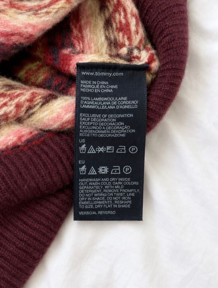 Tommy Hilfiger Sleeveless Knit Vest 100% lambswool image 5