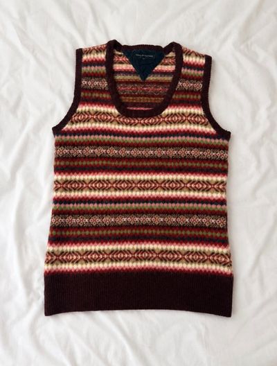 Tommy Hilfiger Sleeveless Knit Vest 100% lambswool