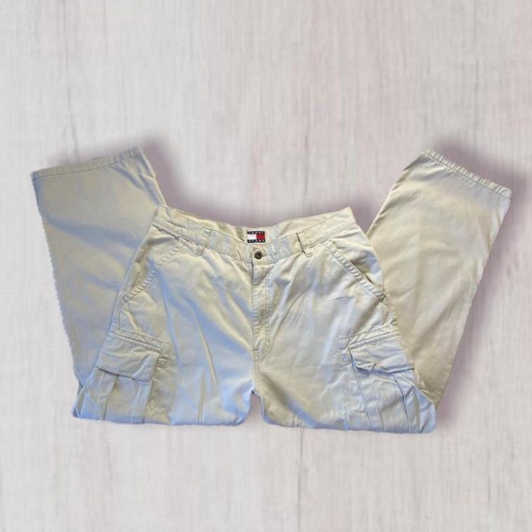 90s Cream Hilfiger Cargos 3