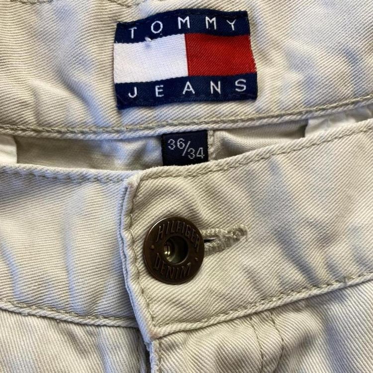 90s Cream Hilfiger Cargos 4