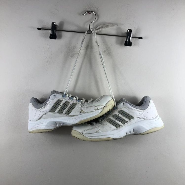 White adidas trainers image 3