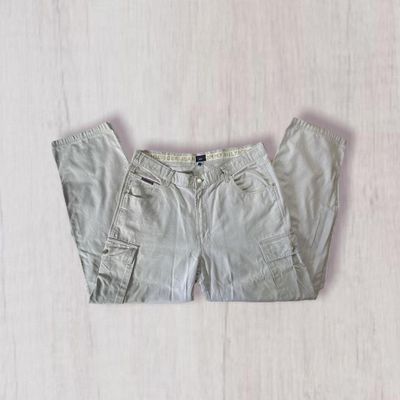 90s Cream Hilfiger Trousers 2