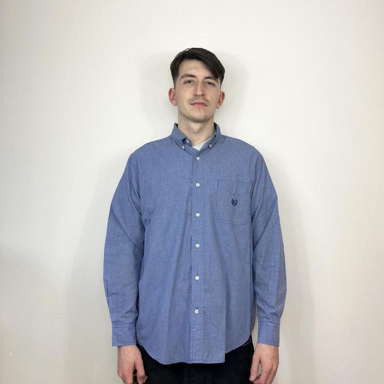 Vintage blue chaps shirt image 4