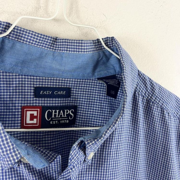 Vintage blue chaps shirt image 7