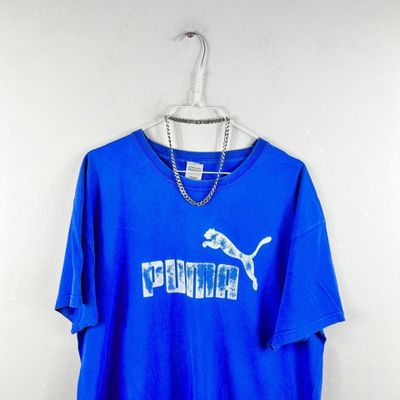 2000s Blue Puma T shirt 1