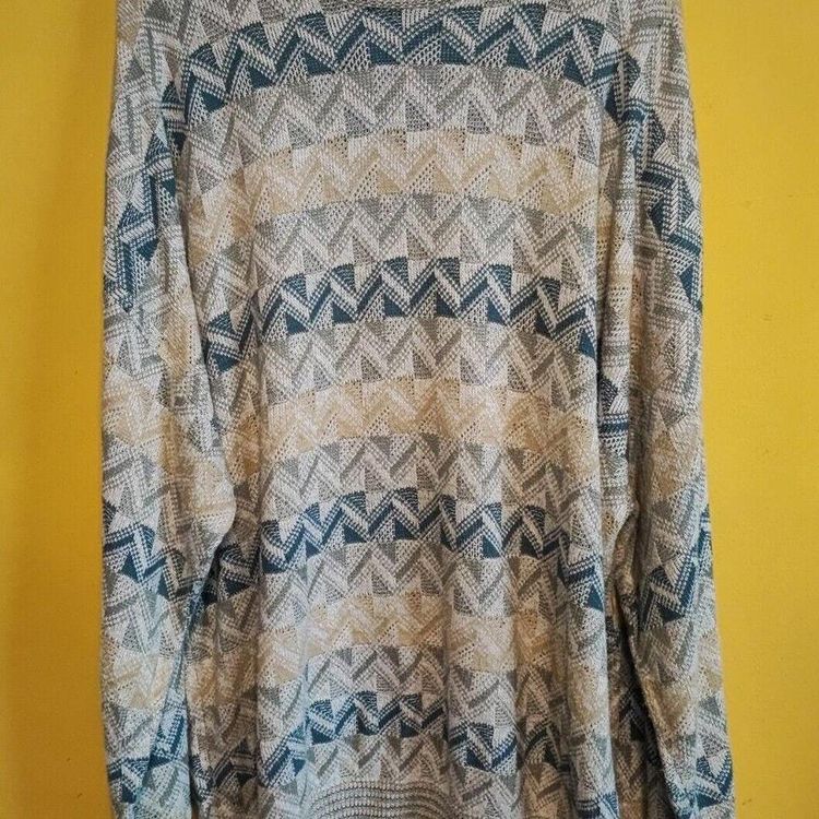 VTG 90s Patterned Sweater Grandad Cosby Men's Size XL