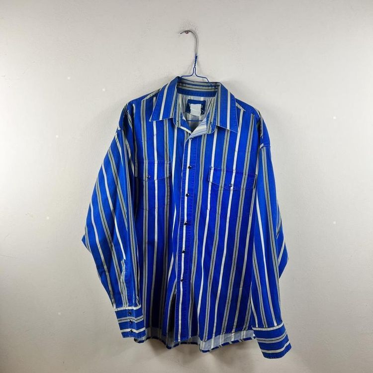 Vintage blue wrangler shirt image 2