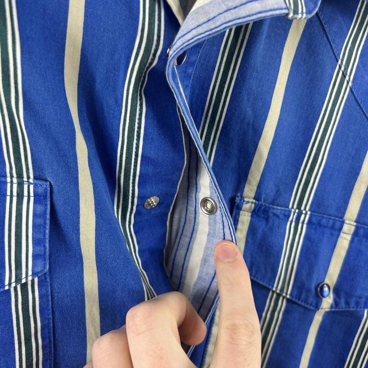 Vintage blue wrangler shirt image 3