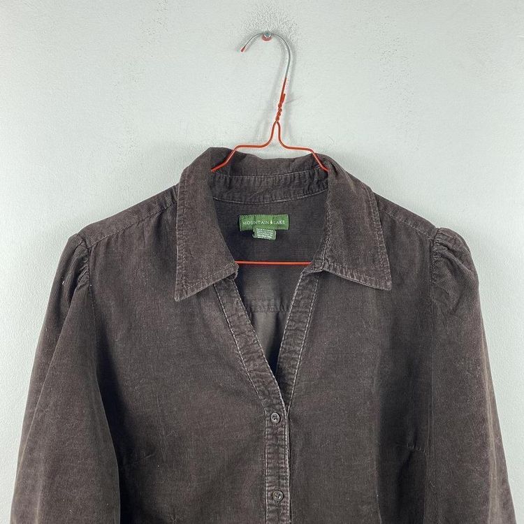 Womens Brown Corduroy Shirt