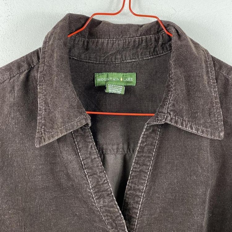 Womens Brown Corduroy Shirt 4