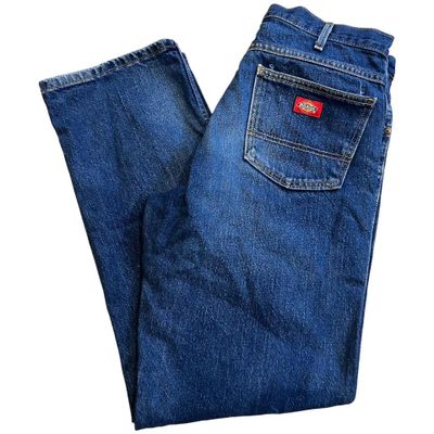 Vintage Dickies blue jeans trousers - size 34x32