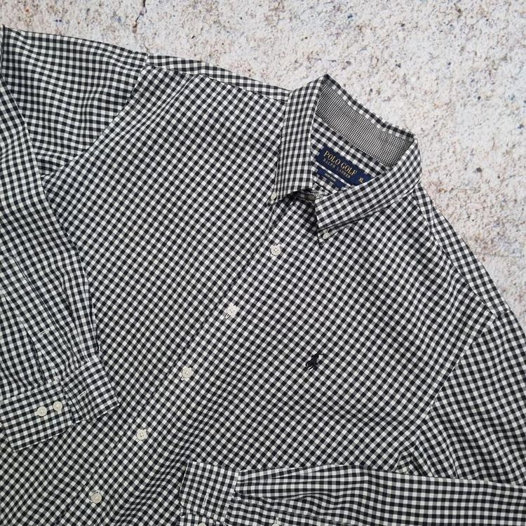 Polo Golf Ralph Lauren OXFORD SHIRT NON IRON CHECK - Black - Size XL 2