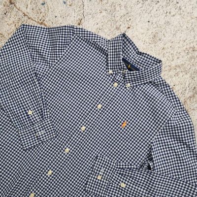 Ralph Lauren OXFORD SHIRT YOUTH SIZE CHECK - Blue - Size L 2