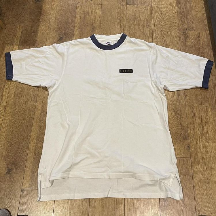 RARE 90s Nike embroidered Swoosh white Spellout t-shirt XXL
