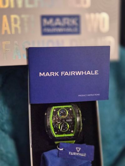 Mark Fairwhale Green Automatic Tourbillon moonphase Wristwatch 4