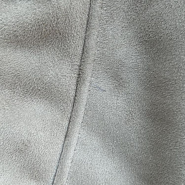 Beige faux suede afghan style coat with a faux fur collar, cuffs and lining 5