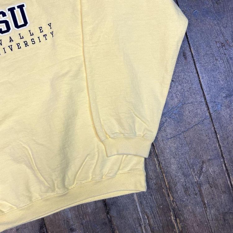 Cotton Exchange Sweatshirt 90s USA GVSU University Jumper, Yellow Mens Small image 5