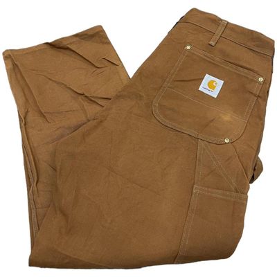 Vintage Carhartt light brown / sand double knee carpenter pants - size 40x30