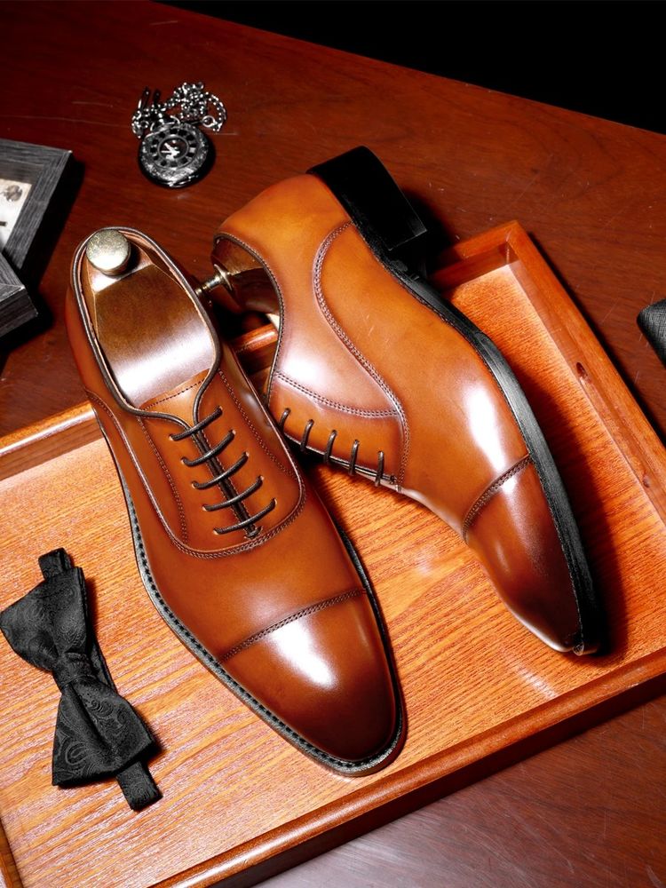 Brown Leather Dress Shoes imagen 2