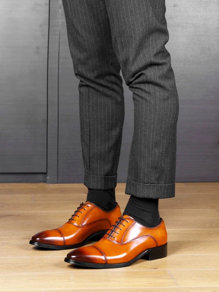 Brown Leather Dress Shoes imagen 3