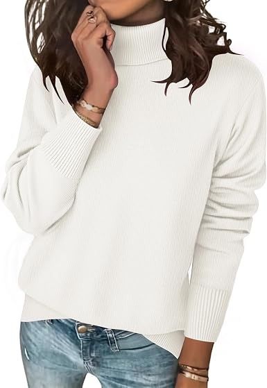White Turtleneck Sweater