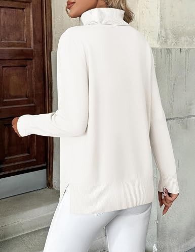 White Turtleneck Sweater image 2