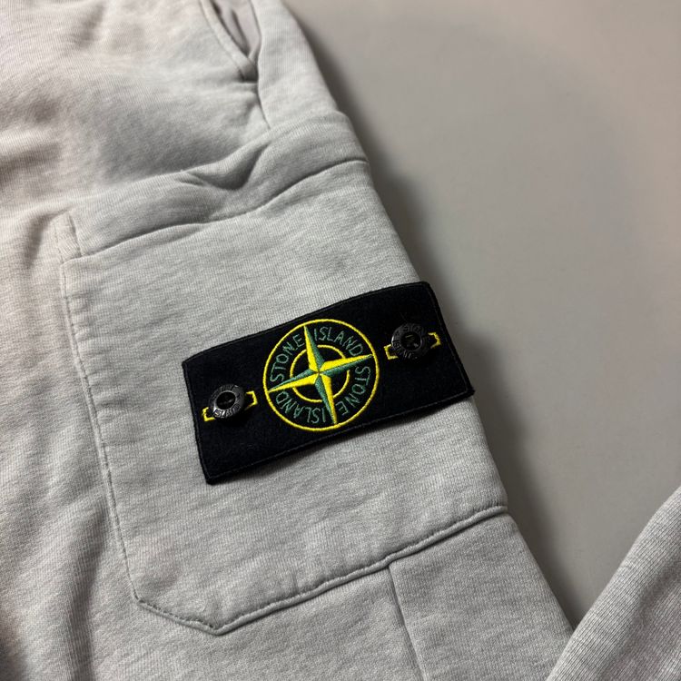 Stone Island Grey Cotton Joggers - Small imagen 5