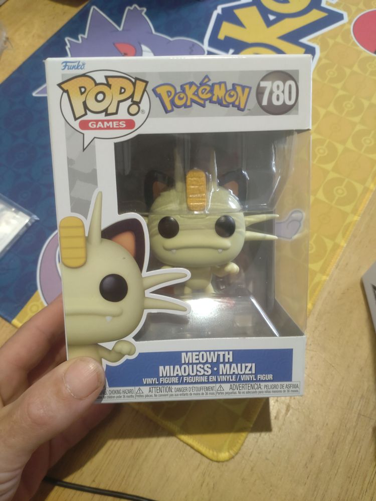 Funko Pop! Games Pokémon Meowth Vinyl Figure obraz 1