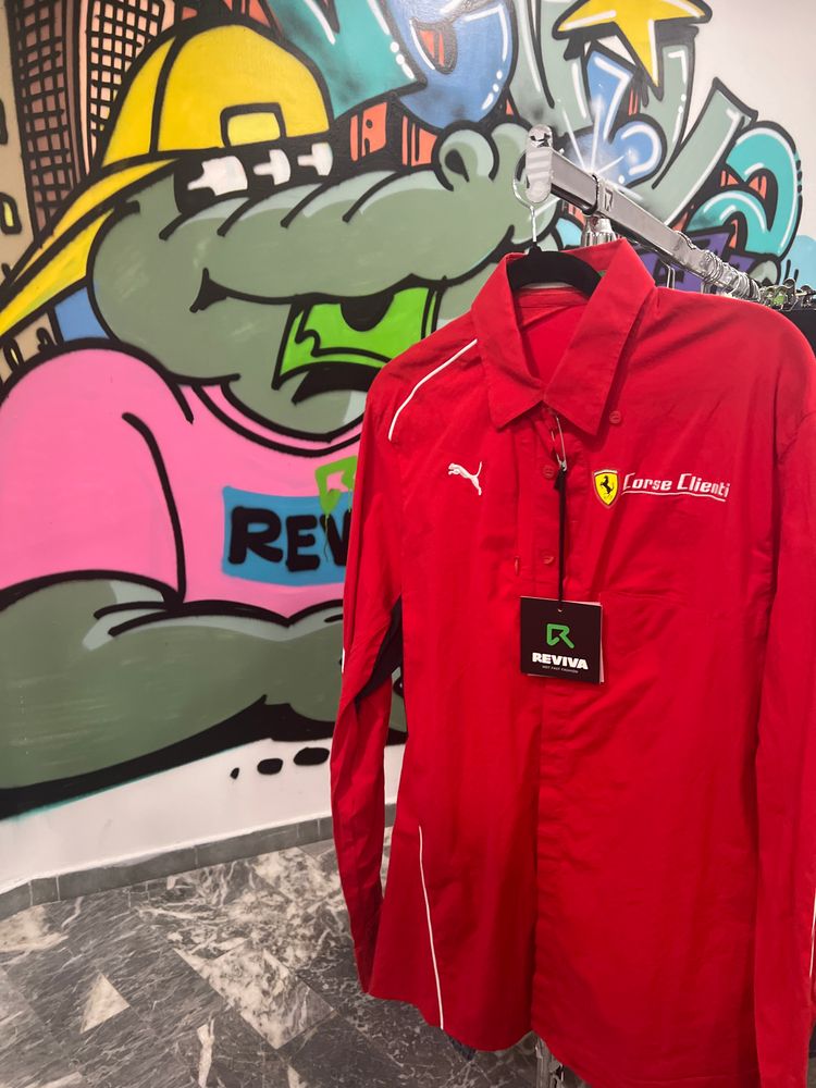Puma Ferrari Red Long Sleeve Shirt image 1