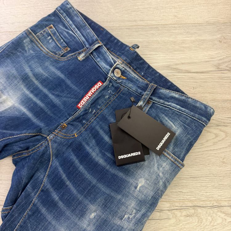 Dsquared2 Men’s Blue Distressed Twist Jeans - 48 (Uk 30) imagen 3