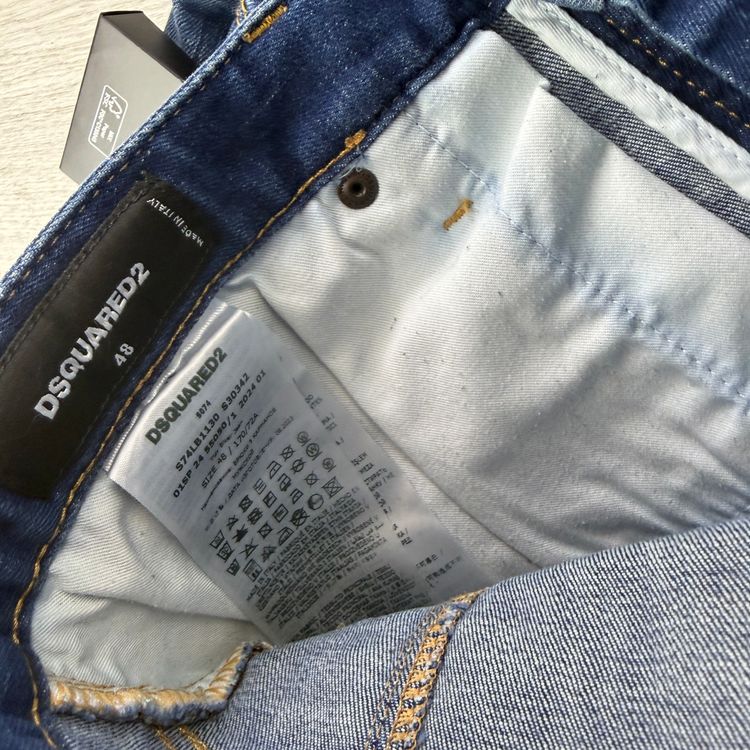 Dsquared2 Men’s Blue Distressed Twist Jeans - 48 (Uk 30) imagen 8
