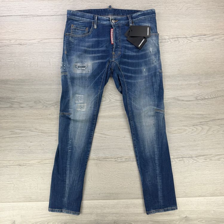 Dsquared2 Men’s Blue Distressed Twist Jeans - 48 (Uk 30) imagen 2