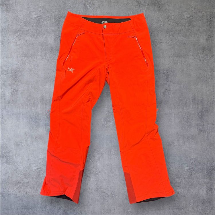 Arc'teryx Sabre Gore-Tex Ski Trousers Women's Size 12 Orange Waterproof RRP £400 image 1