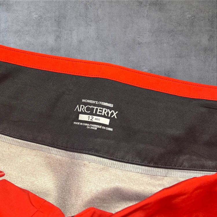 Arc'teryx Sabre Gore-Tex Ski Trousers Women's Size 12 Orange Waterproof RRP £400 image 3