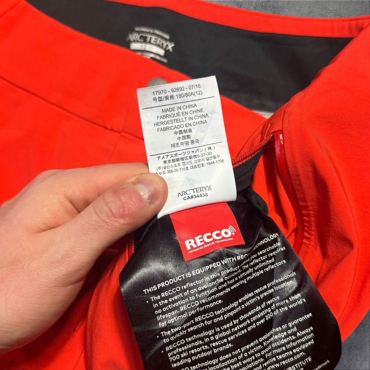Arc'teryx Sabre Gore-Tex Ski Trousers Women's Size 12 Orange Waterproof RRP £400 image 4