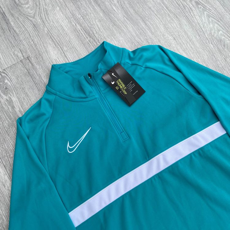 Nike Dri Fit Academy Pro Half Zip Long Sleeve Track Top Turquoise [CW6110-356] 2