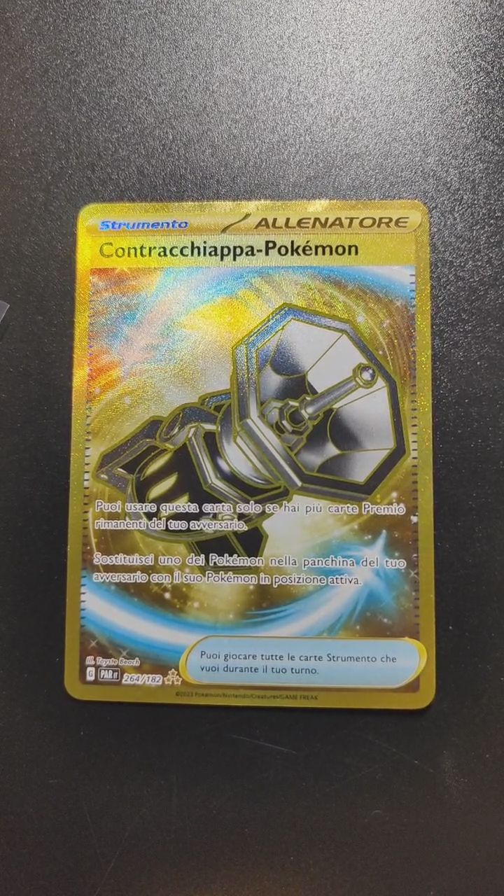 Gold Contracchiappa-Pokemon 264/182 PAR182 image 1