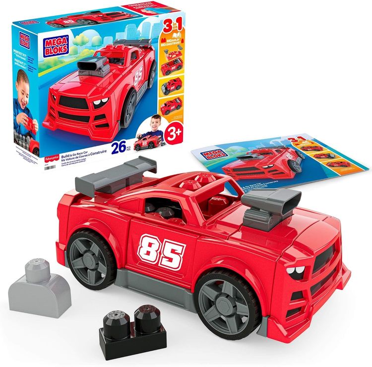 Mega Bloks Red Buildable Toy Car image 1