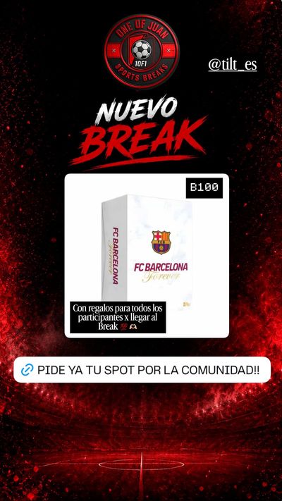 B100 - 1 SPOT - X1 TOPPS FOREVER FC BARCELONA