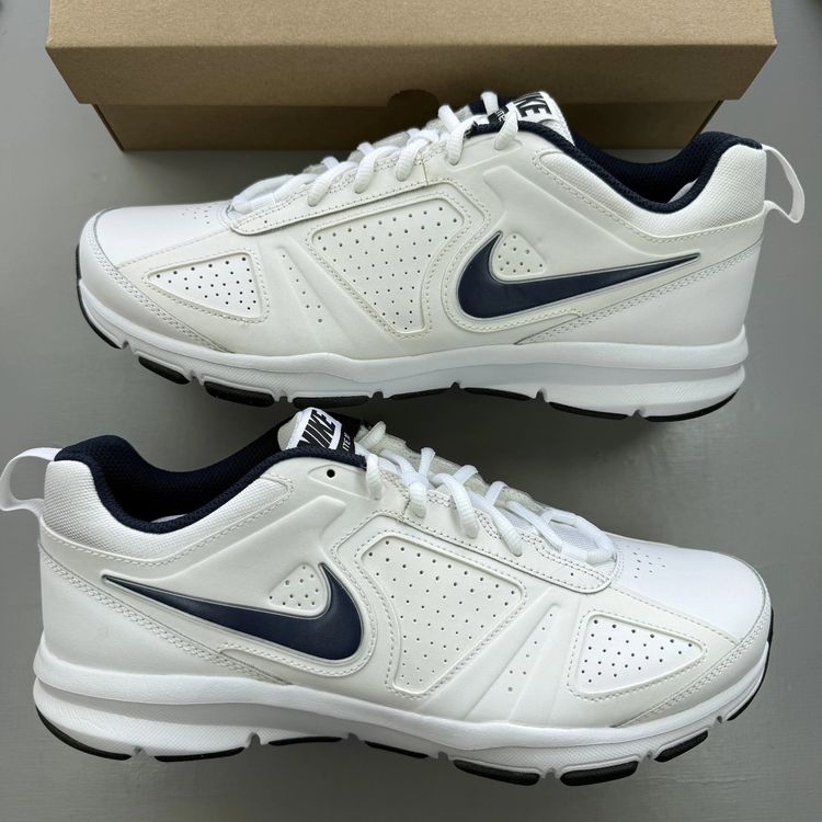 Nike T-Lite XI Size UK 10 White Navy Black Running Men's Trainers 616544-101 image 1