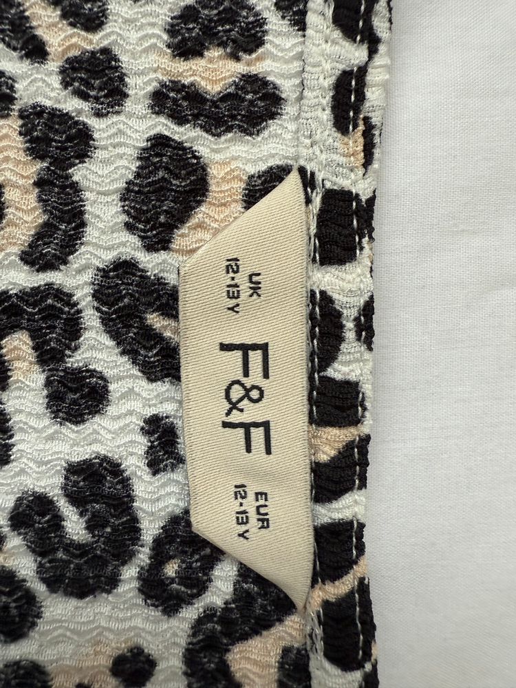 F&F Leopard Print Short Sleeve Top imagen 2