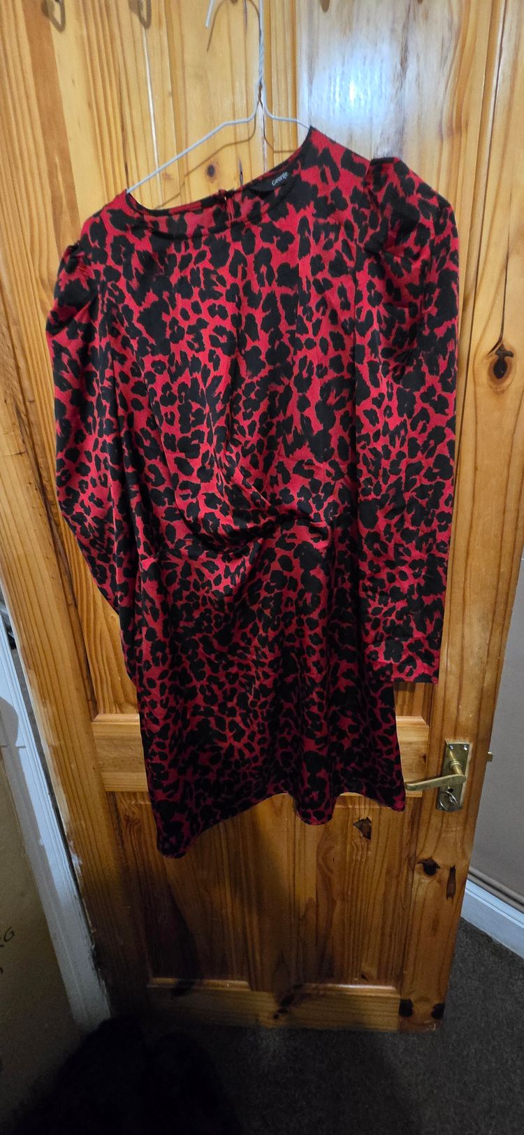 Other Red And Black Leopard Print Dress product image