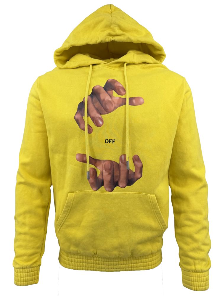 Off-White Hands Graphic Hoodie - Yellow (114213609)