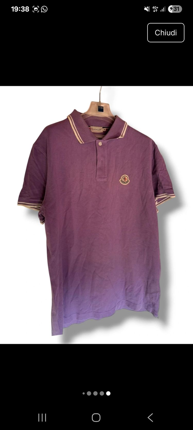 Moncler Purple Polo Shirt 7